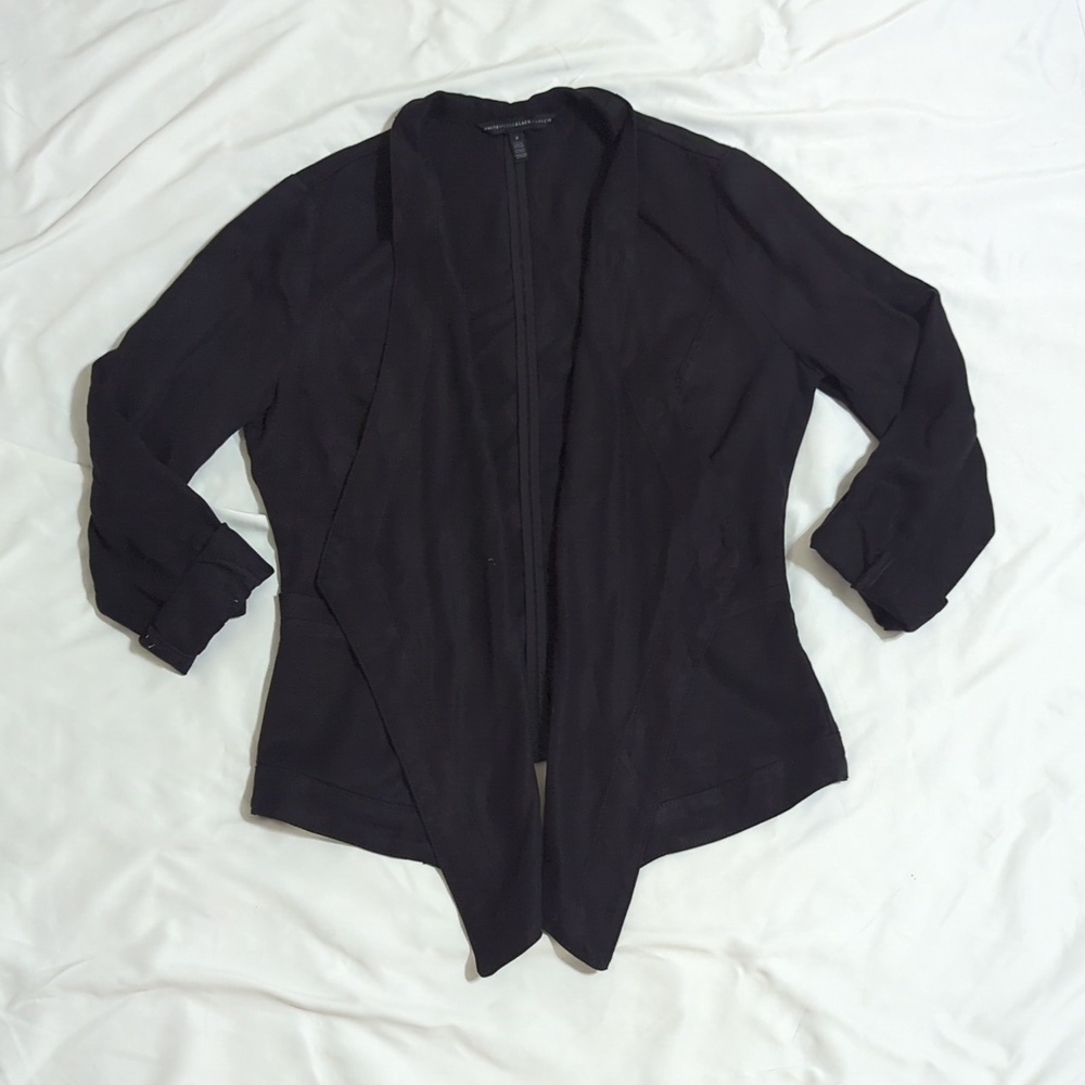 White House Black Market Open Front Pocket Jacket, Color Black Size S